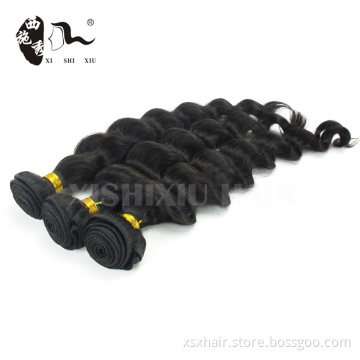 9A Grade Mongolian virgin loose curly 3 bundles hair weaving with lace closure frontal